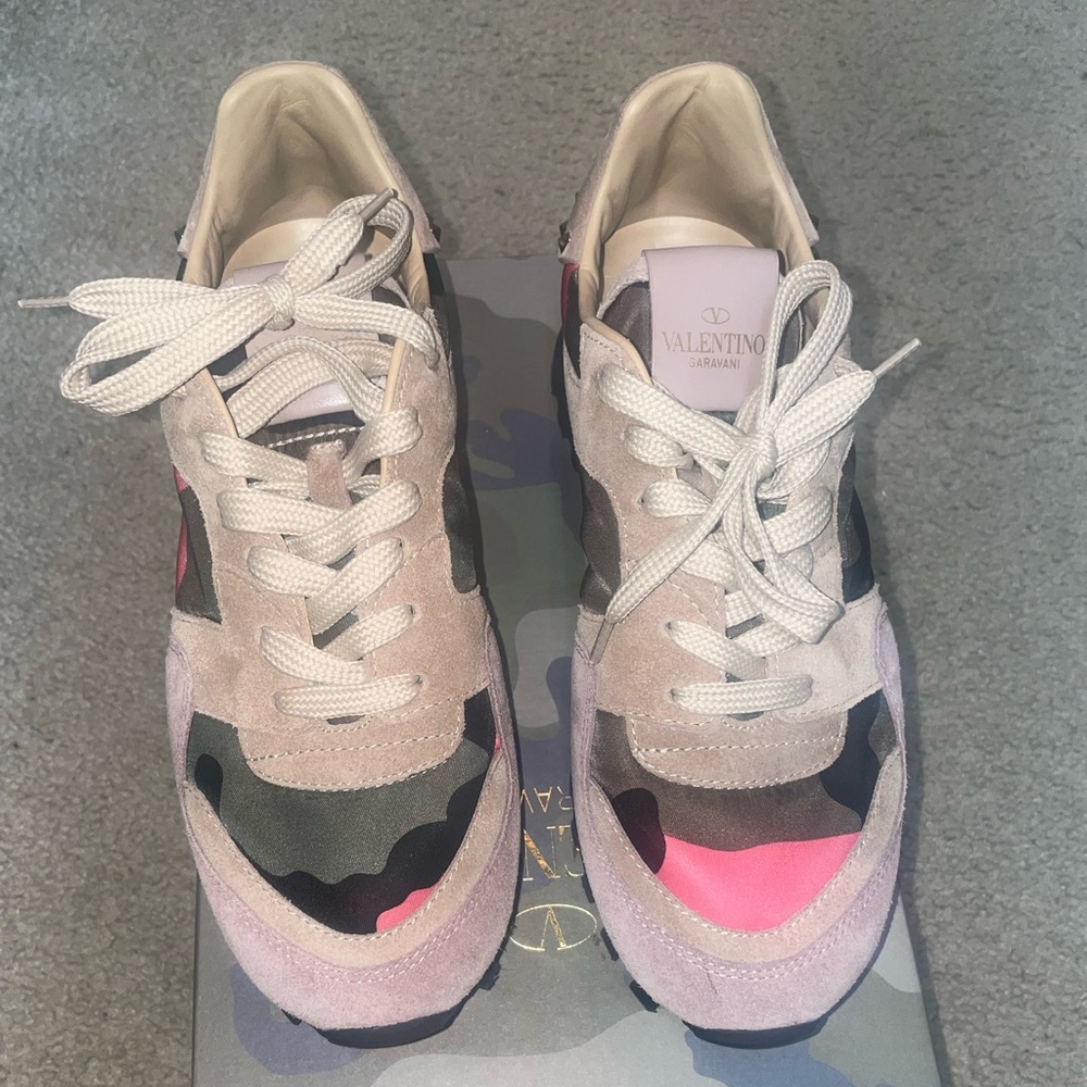 VALENTINO ARMY FATIGUED SNEAKERS